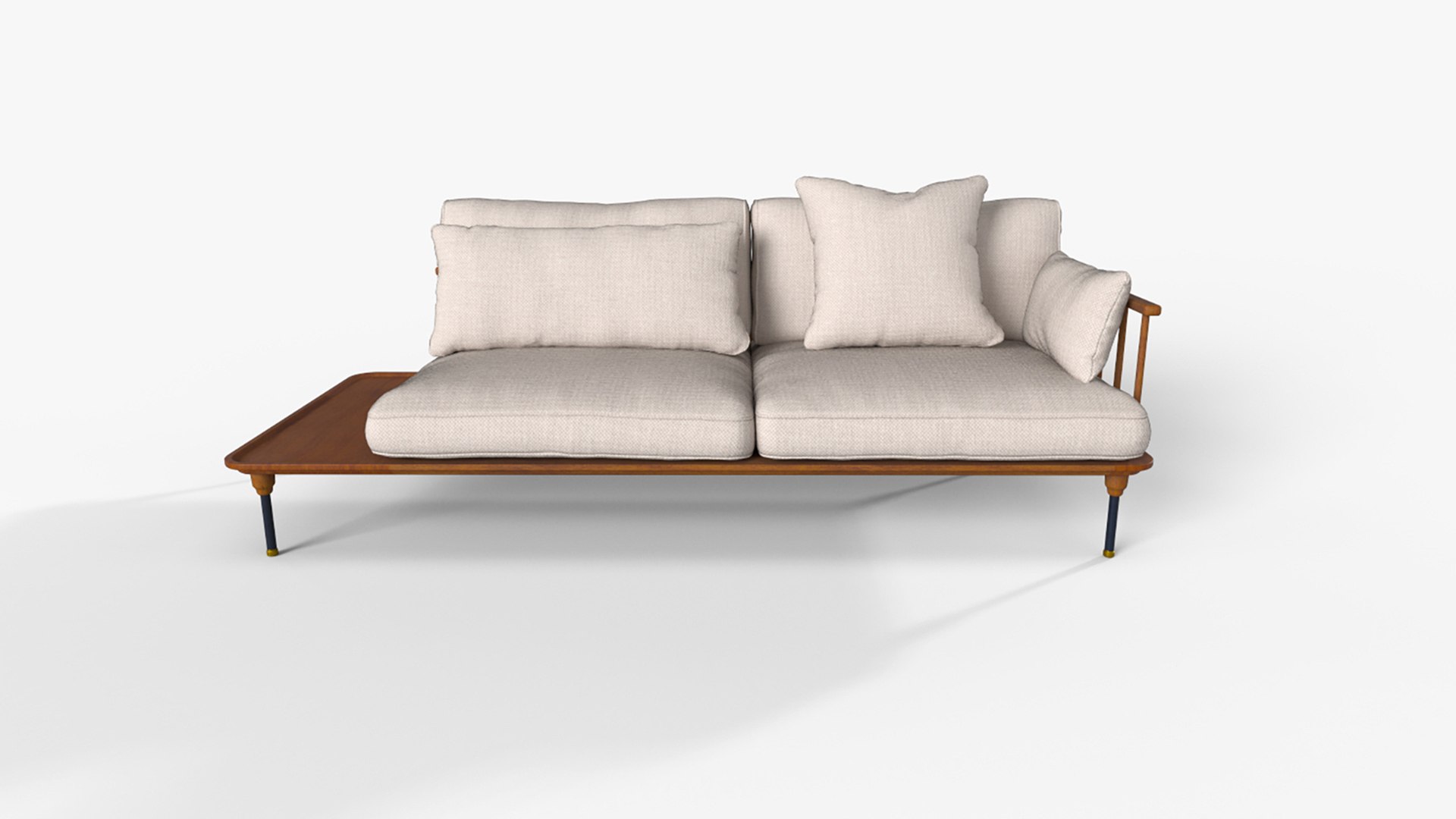 3D model Hoover Sofa Crash Gate TurboSquid 2112743