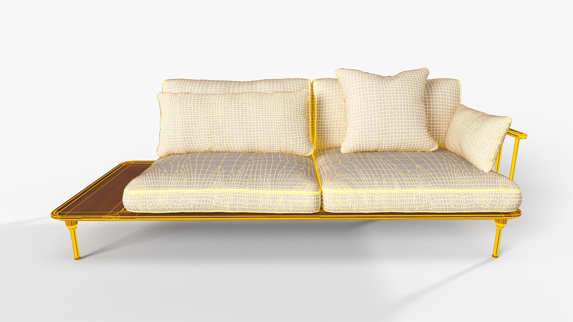 3D model Hoover Sofa Crash Gate TurboSquid 2112743