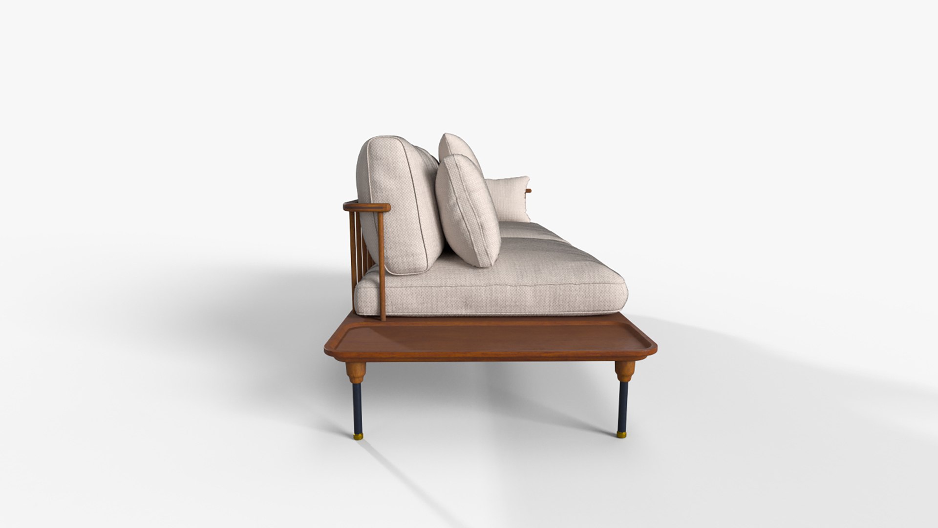 3D model Hoover Sofa Crash Gate TurboSquid 2112743