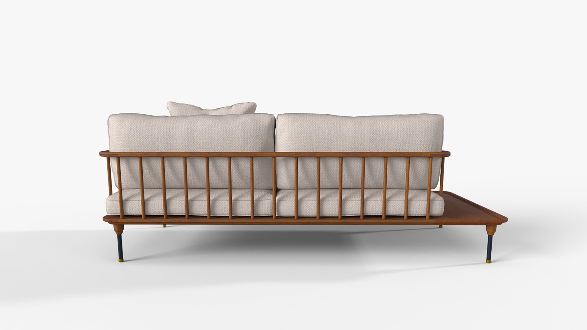 3D model Hoover Sofa Crash Gate TurboSquid 2112743