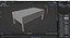 Wooden display table with glass panels