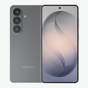 3D Samsung Galaxy S26 Silver Shadow model