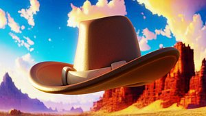 3D Cowboy Hat