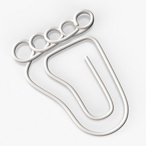 Footprint Shaped Paper Clip