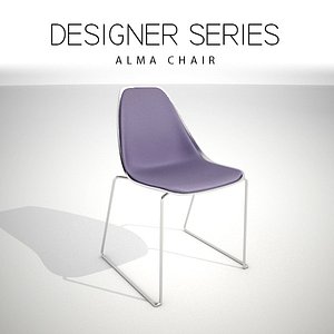 designer alma chair 3D