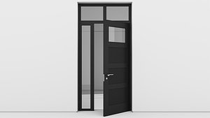 3D Aluminium door 146 model