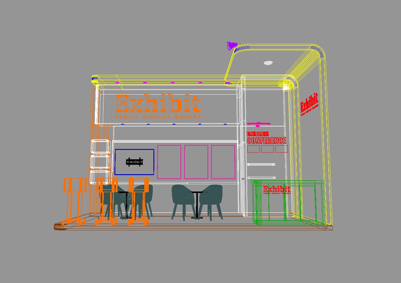 3D model Exhibition Stand Design 2304 https://p.turbosquid.com/ts-thumb/wO/9IU8qt/DZ/wireframe2/jpg/1759888220/1920x1080/fit_q87/22bb47b8eec43d6fd8e61135eb6be974ba25bcda/wireframe2.jpg