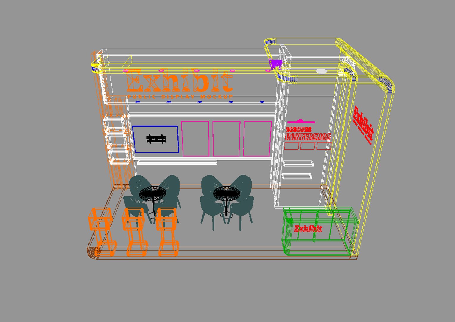 3D model Exhibition Stand Design 2304 https://p.turbosquid.com/ts-thumb/wO/9IU8qt/cV/wireframe4/jpg/1759888221/1920x1080/fit_q87/9bc5e4cbb891facffd33191dcab0d89c6a24796d/wireframe4.jpg