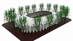 3D American Football Stadium model