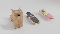 Set Hoverboard from the movies Back to the Future Part I II III 1955-1985-2015