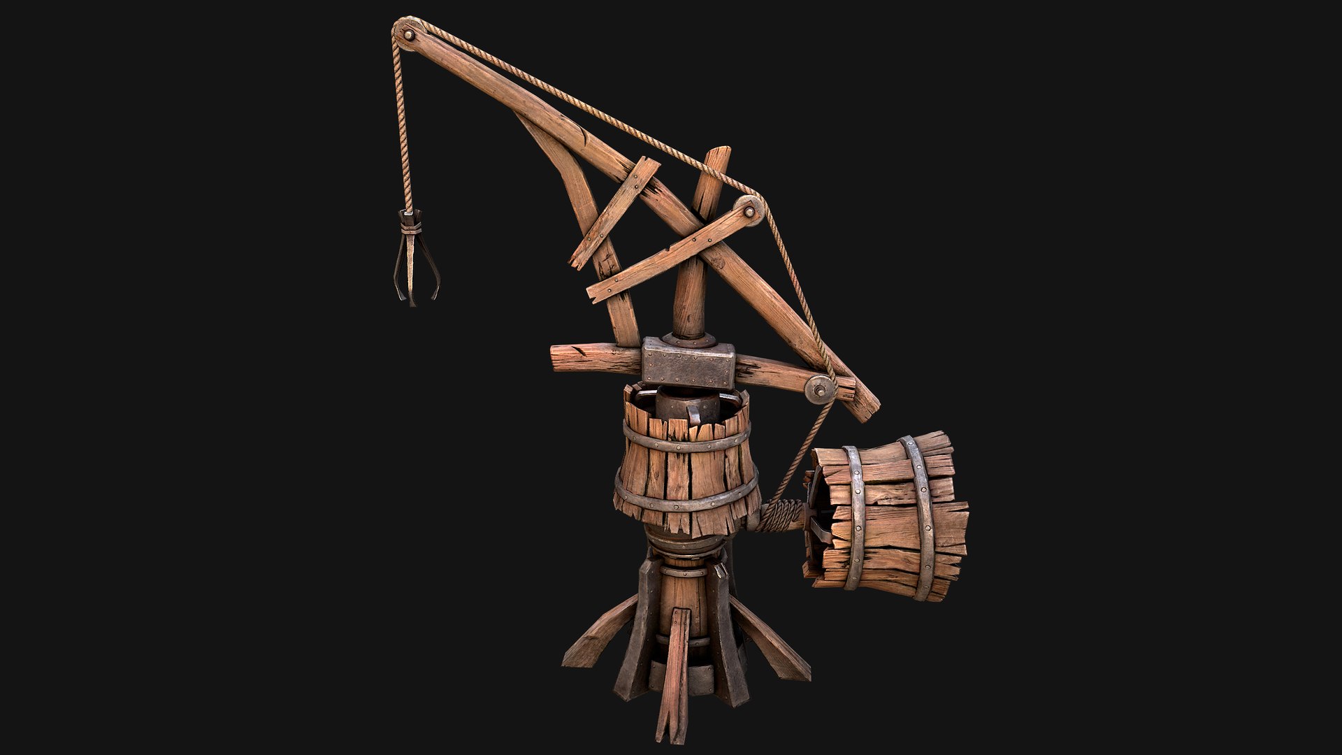 3D Medieval Crane Steampunk Quarry https://p.turbosquid.com/ts-thumb/wO/KkpThc/Pu/quarrycraneimg6/png/1720253176/1920x1080/fit_q87/eb799375d56b78c57f658b7ef41c65ec282e2384/quarrycraneimg6.jpg