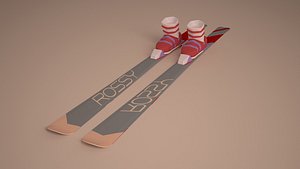 ski boots 3d fbx