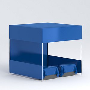 01 Display tent mockup blue