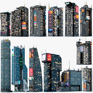 X14 Sci-Fi Futuristic Buildings PBR Vol 2
