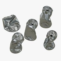 Crushed Aluminum Can Collection 01