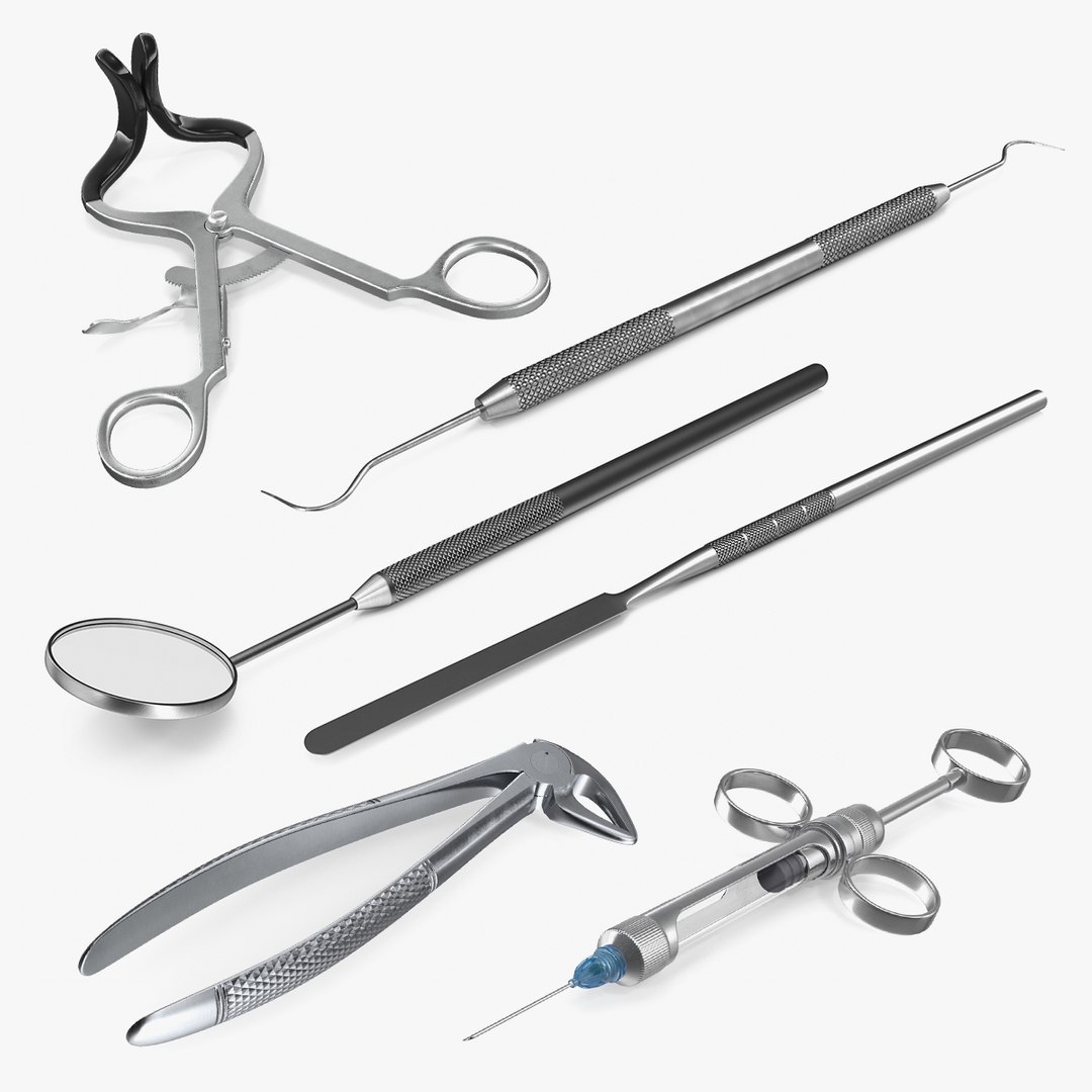 Dental Instruments Collection 2 3D model preview