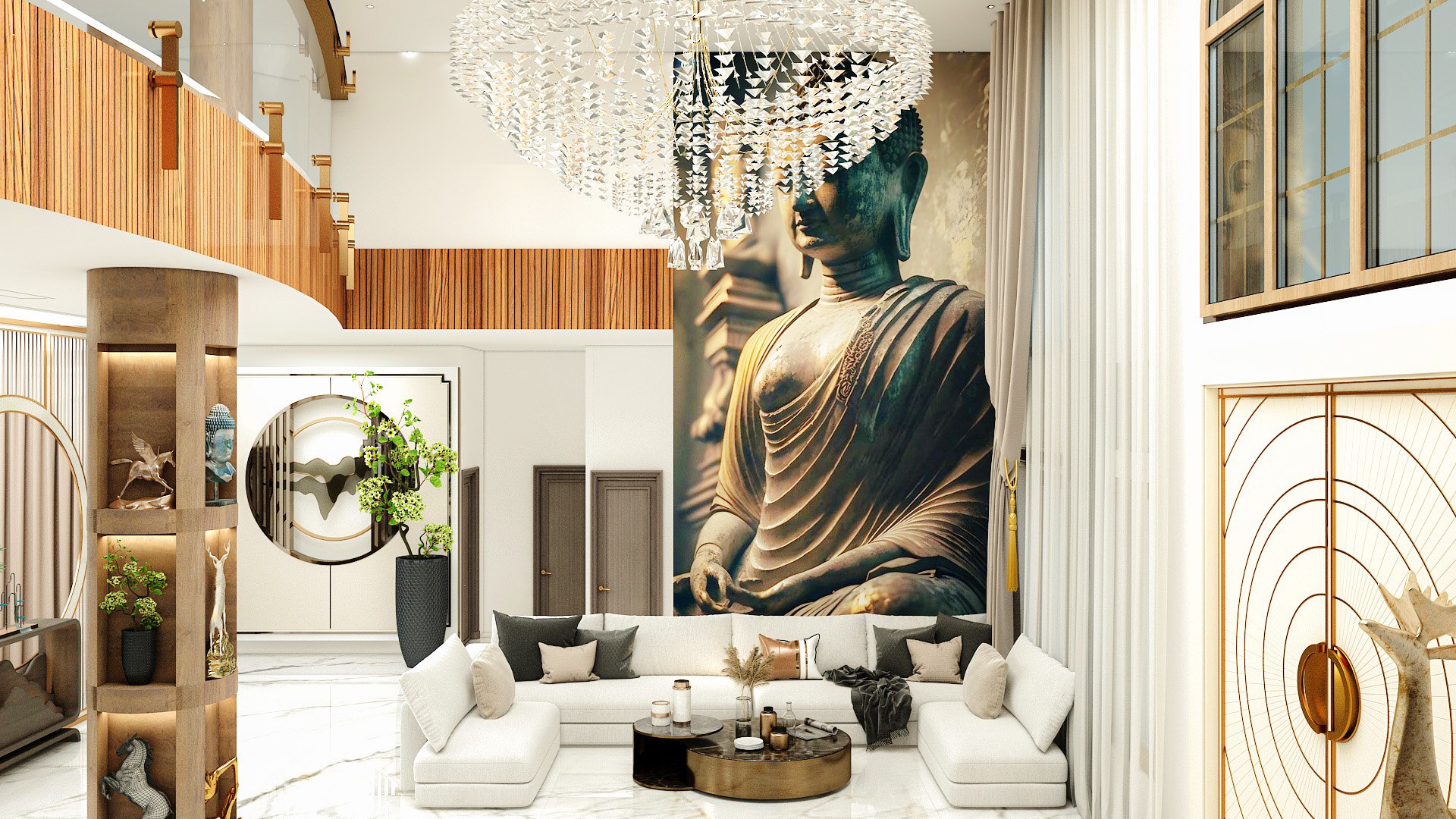 Double Hight Living Room 3D - TurboSquid 2160483