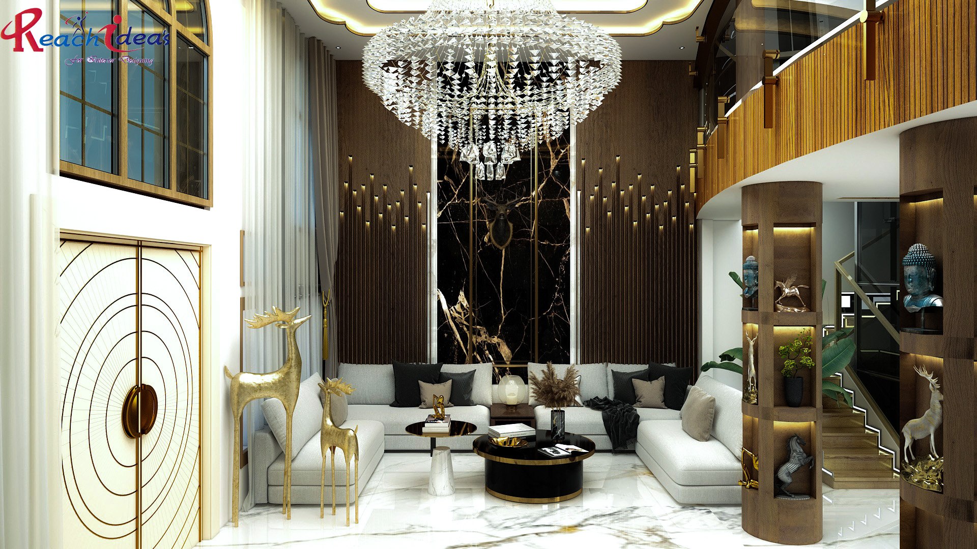 Double Hight Living Room 3D - TurboSquid 2160483