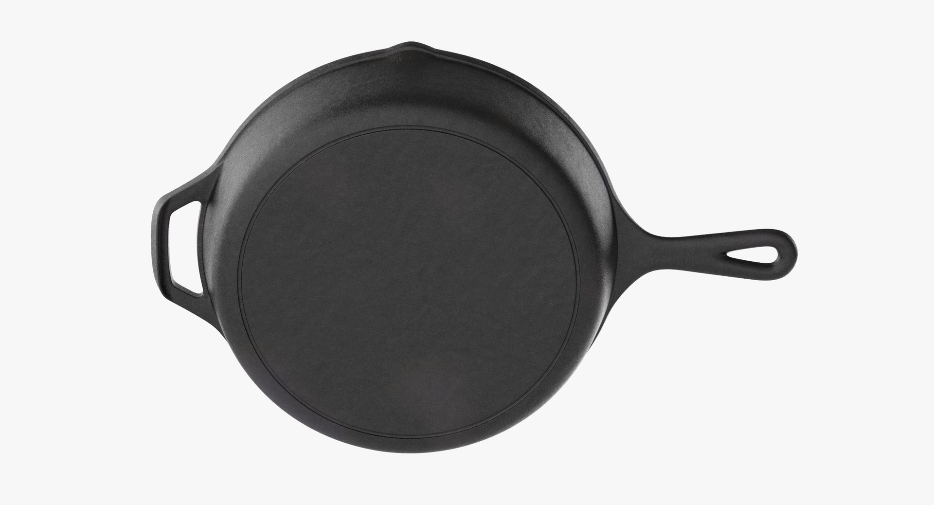 3d model cast iron skillets