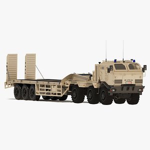 Armored low bed truck