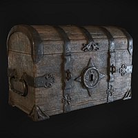 Realistic Wooden treasure Chest