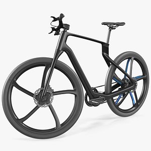 3D carbon electric road bicycle model