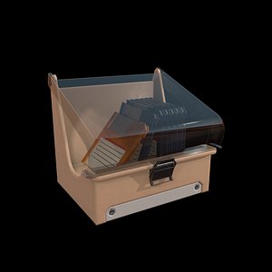 3D Disk Box - PBR lowpoly 3d model