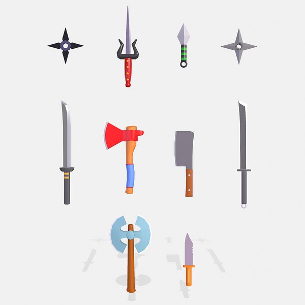 3D Hyper Casual Weapons model - TurboSquid 1980168