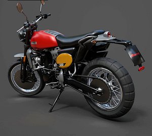 Fantic Caballero 500 Scrambler - High Quality 3D Model