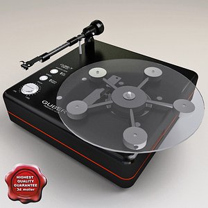 turntable vestax guber cube-t 3d model