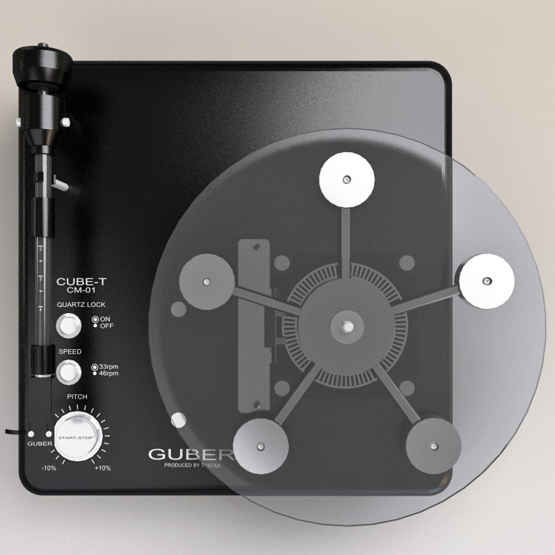 turntable vestax guber cube-t 3d model