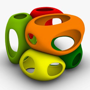 Smooth Voronoi Cube Cells 01