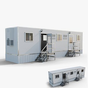 Construction Site Mobile Portable Office 3D Model 3D model model