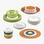 L3DV01G05 - kitchen dishes set