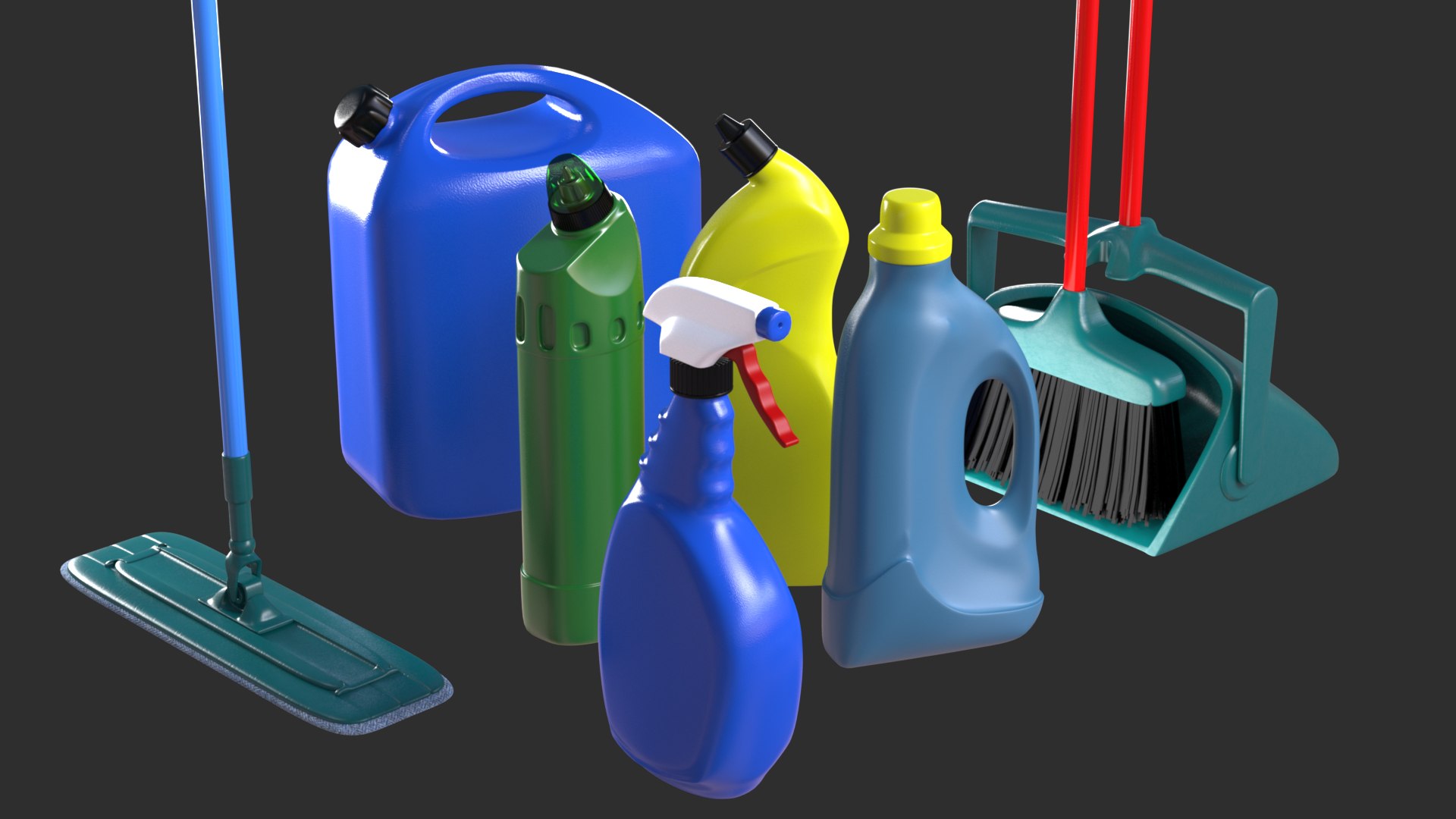 3D Model Cleaning Supplies TurboSquid 1684659