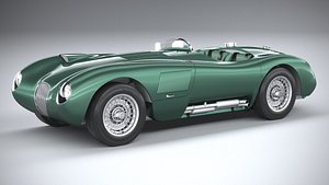 3D model Jaguar C-Type Continuation 2022