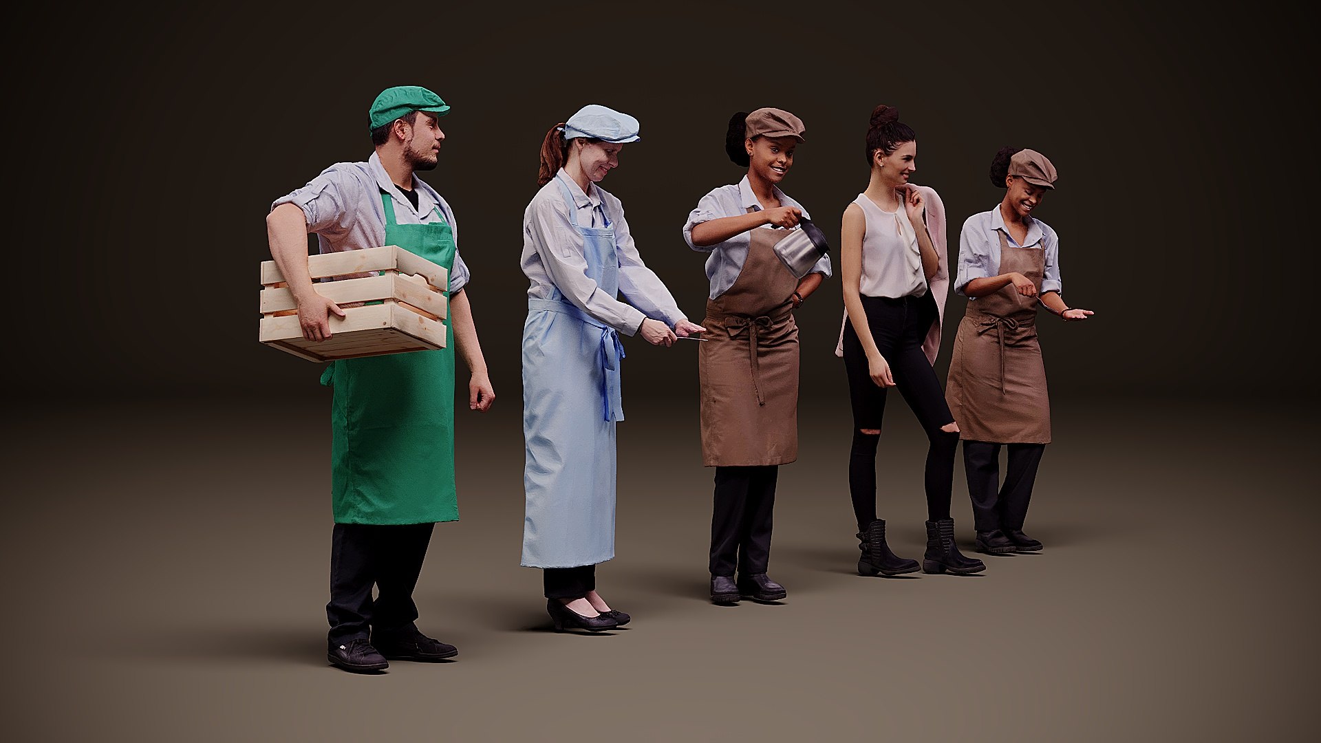 People in uniform x 5 3D model https://p.turbosquid.com/ts-thumb/wP/04u3Fv/pH/cam_left/jpg/1763298459/1920x1080/fit_q87/9eb416113cbb750fd94e1529954e50e56f2ac4de/cam_left.jpg