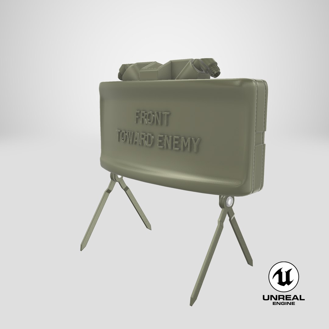 3D m18a1 claymore anti personnel https://p.turbosquid.com/ts-thumb/wP/6QhCDY/331U7y5q/stemcell_unreal_render/png/1607794813/1920x1080/fit_q87/576a344ac6b5e71bf6f96a35e4855a09a9dde5b6/stemcell_unreal_render.jpg