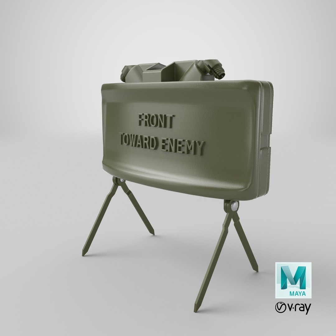 3D m18a1 claymore anti personnel https://p.turbosquid.com/ts-thumb/wP/6QhCDY/DVaMUqgh/stemcell_maya_vray_render/png/1607794832/1920x1080/fit_q87/34631e2159b931101bb52470dc556223267c47e2/stemcell_maya_vray_render.jpg