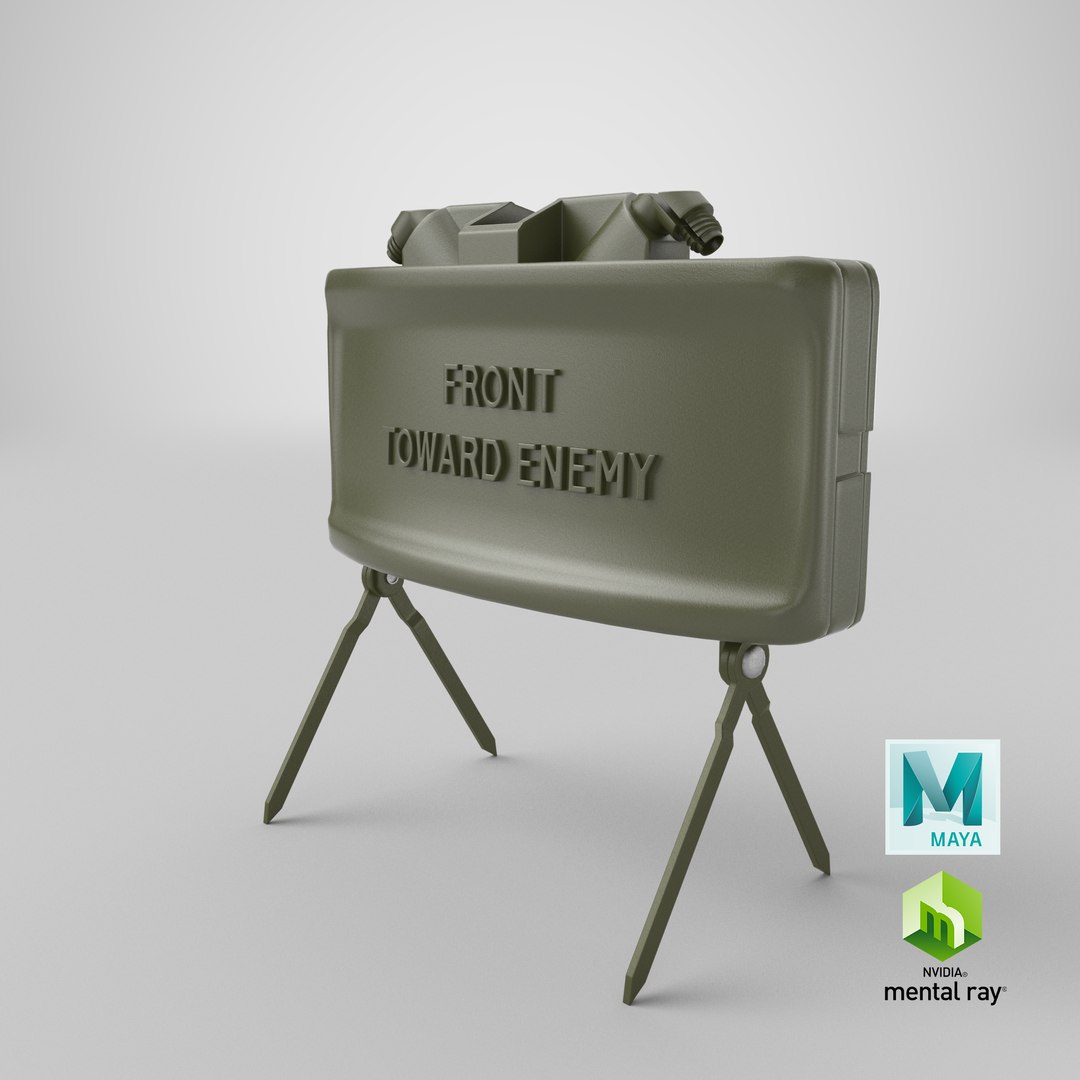 3D m18a1 claymore anti personnel https://p.turbosquid.com/ts-thumb/wP/6QhCDY/FxACy9O9/stemcell_maya_mental_ray_render/png/1607794829/1920x1080/fit_q87/f943bfb66f879f59f3be0429a630a5ec9c3e811c/stemcell_maya_mental_ray_render.jpg
