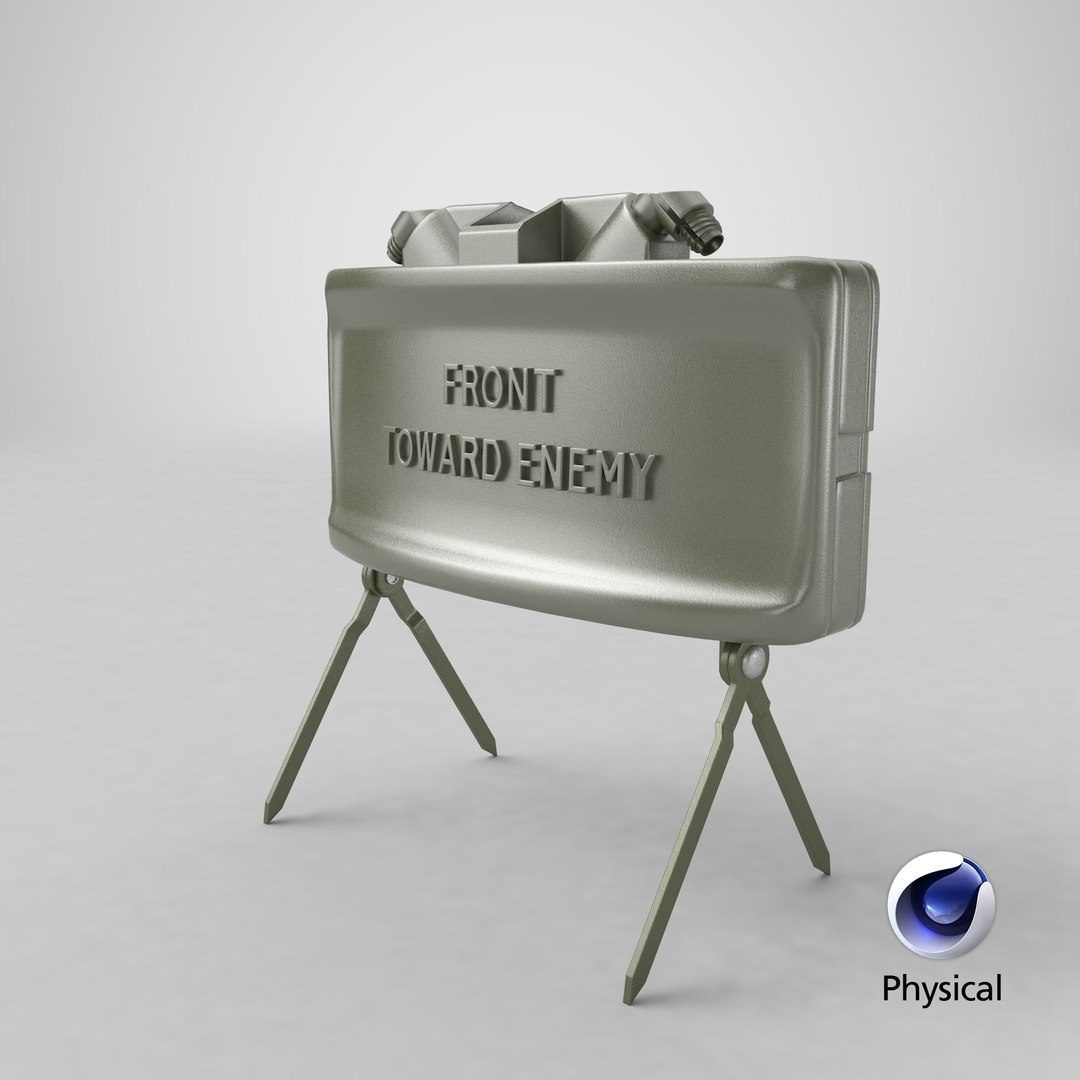 3D m18a1 claymore anti personnel https://p.turbosquid.com/ts-thumb/wP/6QhCDY/otaN4fBU/stemcell_cinema_4d_physical_render/png/1607794805/1920x1080/fit_q87/877fa8f5fb1158f65148c0893ddabbf7d1832e8f/stemcell_cinema_4d_physical_render.jpg