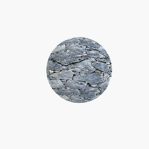 Tileable Seamless Lava Stone Wall 3D model