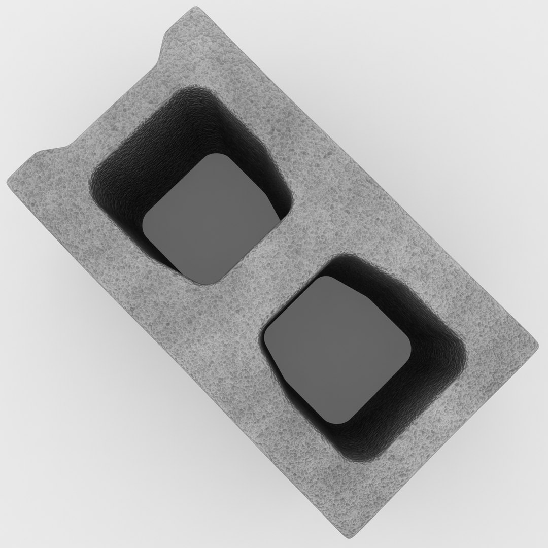 realistic cinder block x