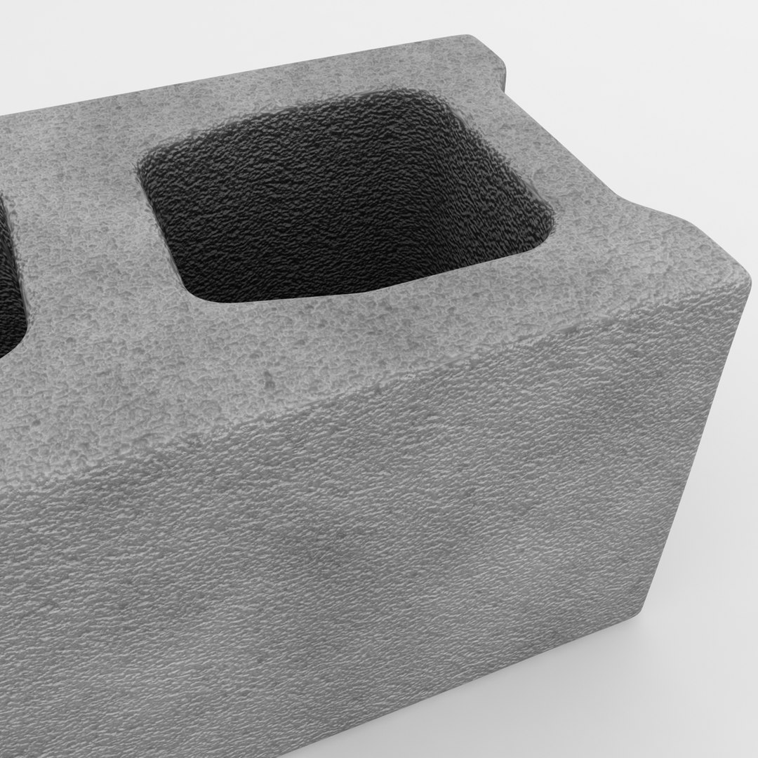 realistic cinder block x