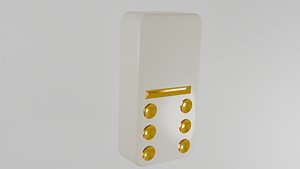 ivory and gold domino piece 7