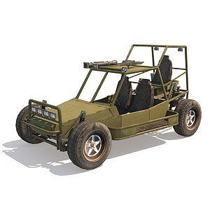 dune military buggy games 3D model