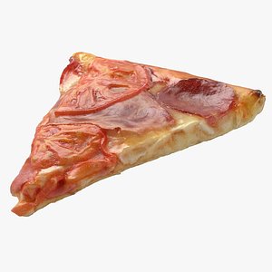 Realistic Pizza Piece 3 3D