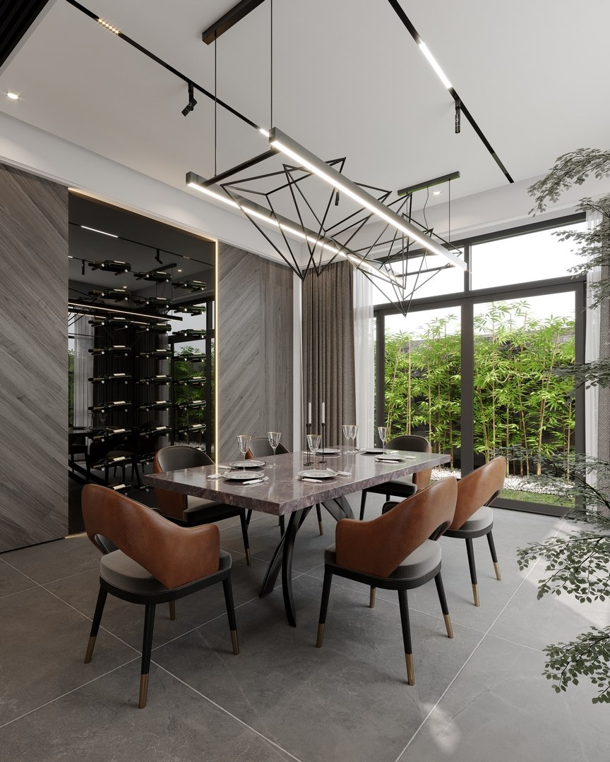 3dsmax Corona Interior Kitchen Livingroom Dining Area Scene 3D Model ...