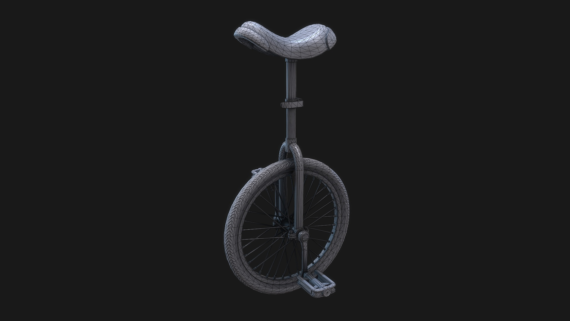 Unicycle Game Ready Model TurboSquid 1869357