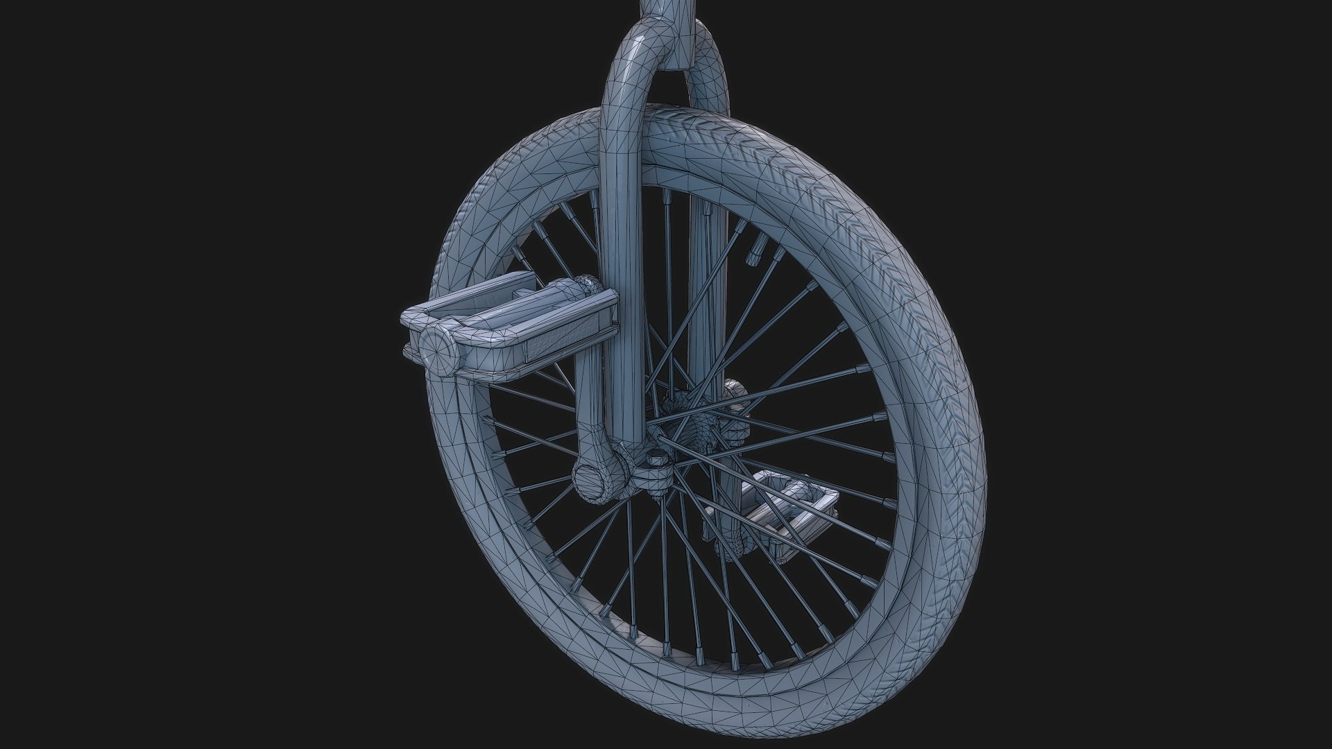Unicycle Game Ready Model TurboSquid 1869357